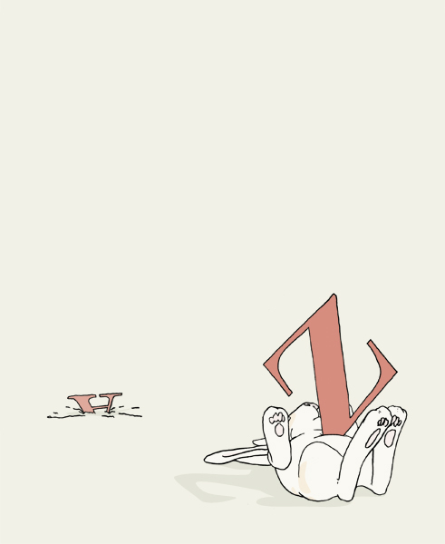 Vorsatz hinten, Hase oder Karnickel, erschlagen bzw erstochen von einem Z.