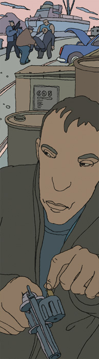 Krimis, Hafen, Pistole, Gangster, Detektiv.