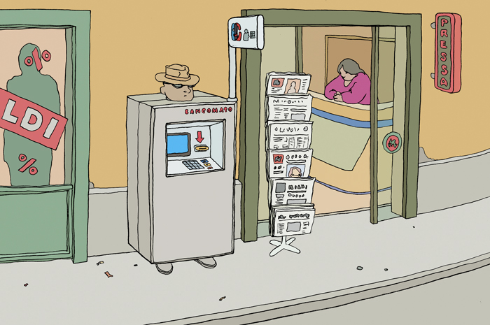 Der keinarmige Bandit, Bancomat, Kreditkarte, manipuliert, Gauner, Klauen.