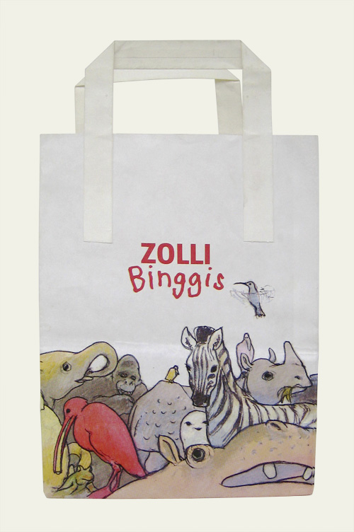 ZolliBinggis, Papiertüte mit Tiermotiven