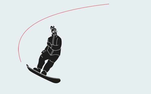 &nbsp;, Snowboarderin