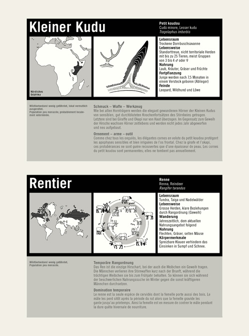 Zoo Basel Tierschilder (Mitarbeit Satz)