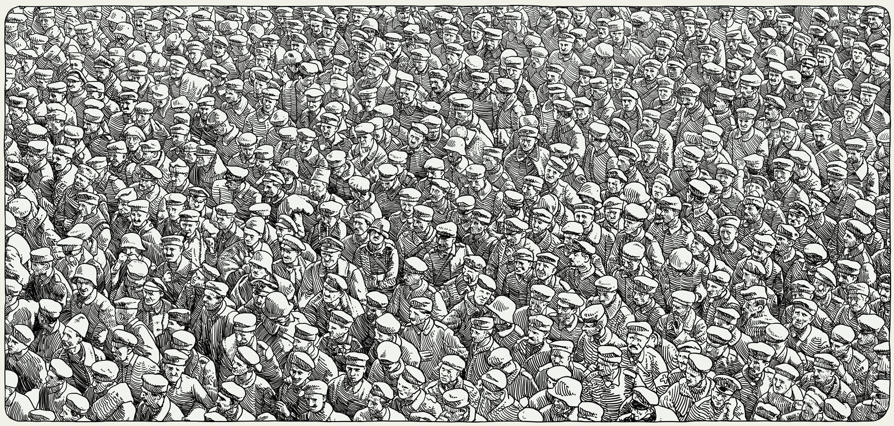 POW WWI 1918, Deutsche Kriegsgefangene am Ende des Ersten Weltkriegs 1918.