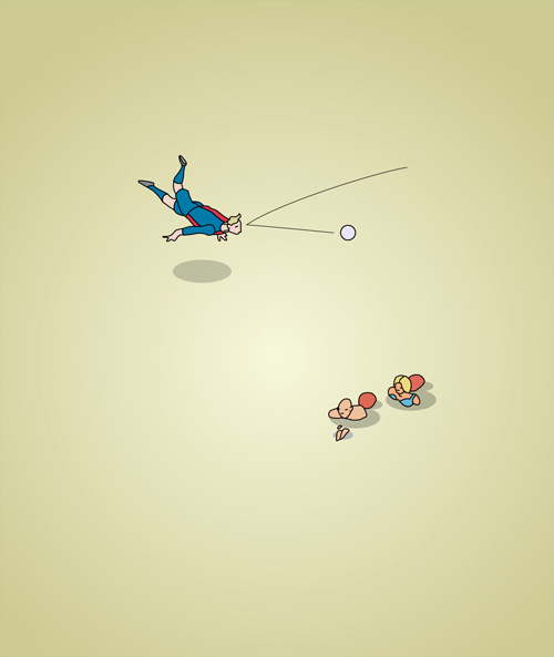 Rheinschwimmen, Fussballer und Rheinschwimmer