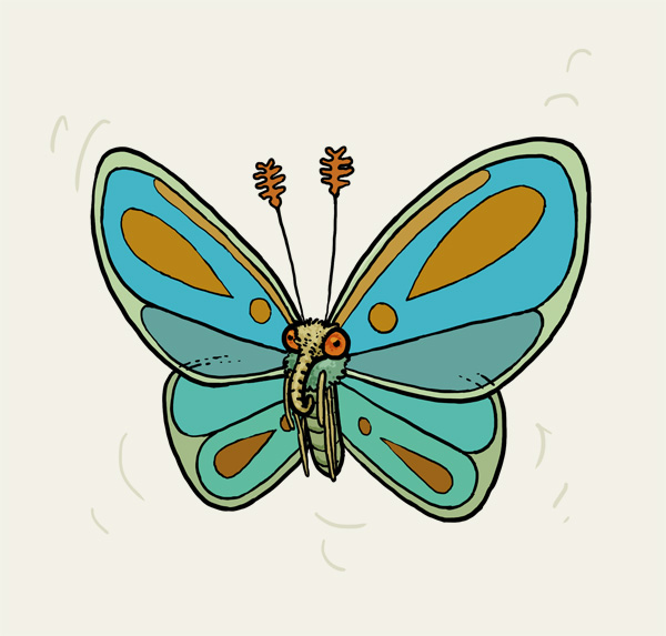 Schmetterling I, Schmetterlig, Insekt.