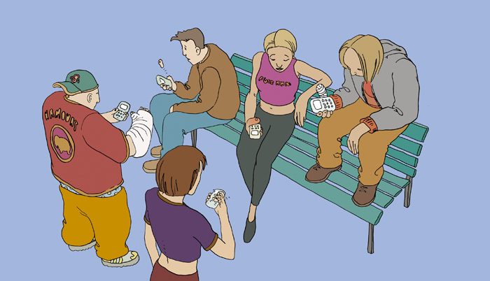 «Safe text» statt «safer sex», Jugendliche beim SMS schreiben