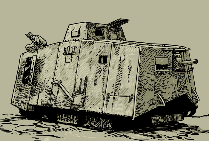 WW I Deutscher Panzer, WW I Deutscher Panzer